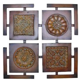 Handcrafted Decorative Metal Wall Plaque Art