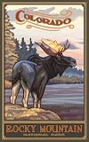 Northwest Art Mall 11 x 17 Poster Colorado Moose by Paul A. Lanquist