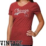 NBA '47 Brand Chicago Bulls Ladies Scrum T-Shirt - Red (Small)
