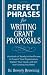 Perfect Phrases for Writing Grant Proposals (Perfect Phrases Series)