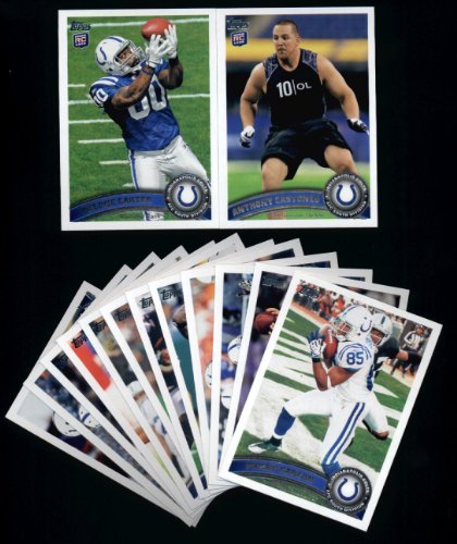 2011 Topps Indianapolis Colts Complete Team Set (14 Cards)