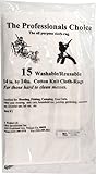 The Professional's Choice Pistol/Rifle Cotton Knit Gun Cleaning Cloth Rags (15-Pack), 14 x 14-Inch
