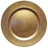 Caspari 13-inch Lacquer Charger, Gold