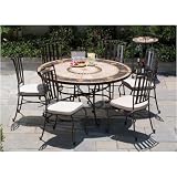 Compass 60 Inch Round Dining Table Set