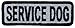 HIGH VISIBILITY - Reflective SERVICE DOG Embroidered Patch (1