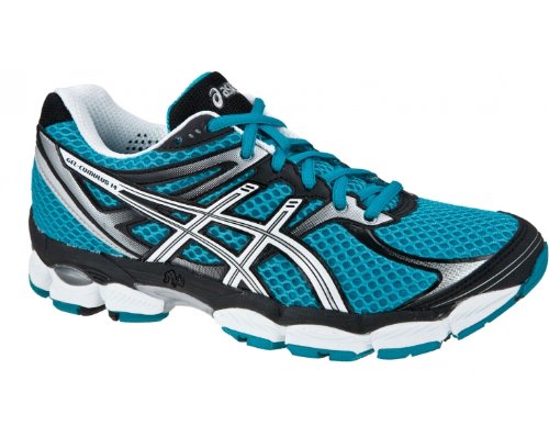 ASICS Damen Gel-Cumulus 14 Limited Edition Laufschuhe, Blau/Schwarz/WeiÃ?, 38