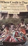 Where credit is due : income generating programmes for the poor in developing countries