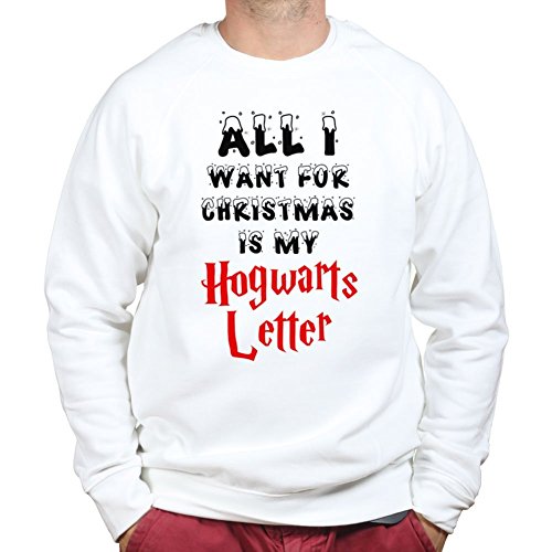 All I Want for Christmas Is My Hogwarts Letter Sweatshirt WHT 3XL