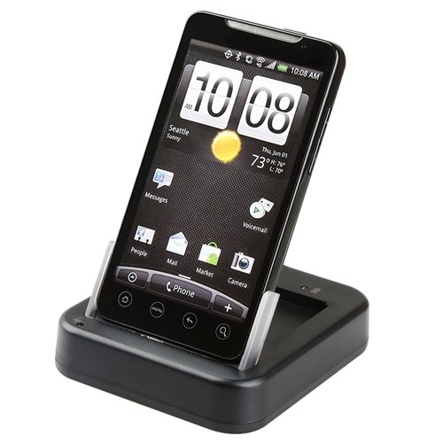For HTC EVO 4G USB Sync and Charge Desktop Cradle with Battery Slot