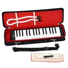 Melodica mit 32 Tasten mit stabiler Tasche, Anblass-Schlauch und Mundst�ck