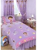 Kitchen & Housewares : Dora the Explorer Duvet Cover and Pillowcase Swirl Design Rotary Bedding