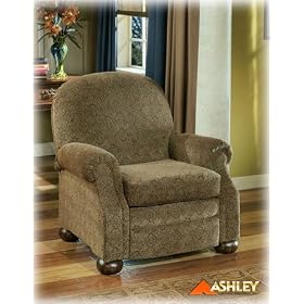 Lambert Oak Low Leg Recliner By Ashley Furniture by Ashley