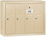 Salsbury Industries 3504SSP Surface Mounted Vertical Mailbox with Master Commercial Lock, Private Ac