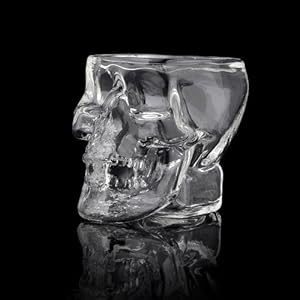 EBEST en forme de cr&acirc;ne de cristal Verre &agrave; boire en forme de