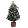 Decorated Fiber Optic Tree Multi Color