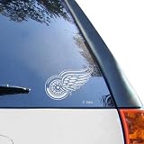 Detroit Red Wings 5'' x 6'' Silver Window Graphic Decal