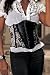STRETCH SATIN AND BLACK LACE WAIST CINCHER(BLACK,S)
