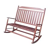 Adult Indoor or outdoor rocking bench for two
