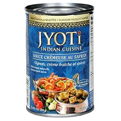 Jyoti Natural Foods Saffron Cream Sauce, 10-Ounce Cans (Pack of 12)