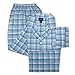 Botany 500 Mens Big & Tall Cotton Broadcloth Long Sleeve and Long Leg Pajama Set