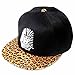 Last king black leopard bboy brim hat Adjsutable Snapback Baseball Hip-hop Cap skateboard