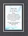 Personalized Poem for Bar Mitzvah - Indeed A Special Day, Your Bar Mitzvah Poem on 11 x 14 inches Double Beveled Matting