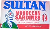 Sultan Moroccan HOT Sardines in Tomato Sauce 125 gram easy-open tin