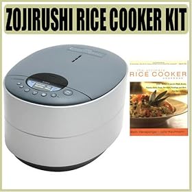 Zojirushi Zutto NS-DAC10 Neuro Fuzzy Rice Cooker w/ Ultimate Rice Cooker Cookbook Bundle