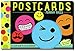 Peaceable Kingdom 12 Postcard Booklet for kids – Funny Faces Theme - 3 each of 4 designs – Send love with smiles & goofy-face postcard styles for boys & girls – Great for summer camp