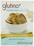 Glutino Parmesan and Garlic Bagel Chips Gluten Free, 6-Ounce (Pack of 6)
