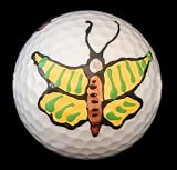 GOLF BALL - HAND PAINTED - DESIGN: BUTTERFLY MEADOW