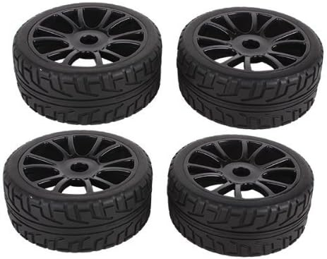 iiMash(TM) Hub Wheel Rim&Rubber Tires RC 1:8 Off-Road Tyre 180043 17mm Hexagonal Joint (Pack of 4)