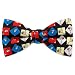 Men's Retro Martini Pretied Silk Bowtie by Wild Ties in Black