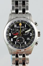Wenger Men's 72756 TerraGraph Dual Time Power Reserve Alarm Swiss Watch