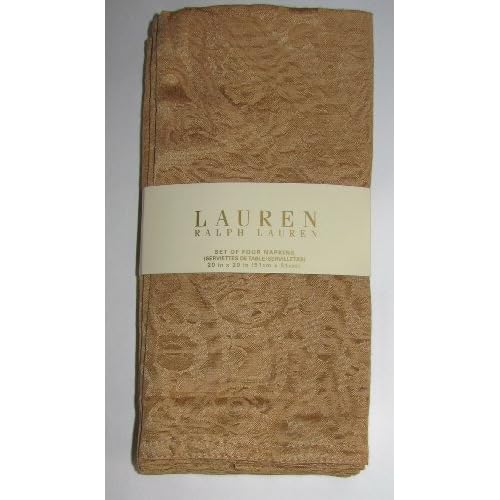 Lauren Ralph Lauren Paisley Wheat Jacquard Table Linens