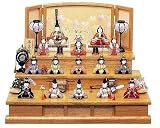 一秀 作 ひな人形 木目込 雛人形 十五人飾 平安雛 140号