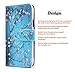 Galaxy S6 Active Case, NageBee [Kickstand Feature] Premium PU Leather Flip Fold Wallet Case with [ID&Credit Card Slot] for Samsung Galaxy S6 Active - Plum Blossom