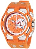 Click for larger image and other views for Invicta Men's 0635 Reserve Collection Akula Chronograph Orange Dial Orange Polyurethane Watch