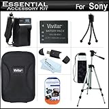 Essential Accessories Kit For Sony Cyber-Shot DSC-W530 Digital Camera Inclu ....