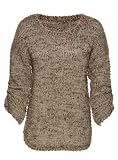 JESSICA SIMPSON Knit Sweater W/ Lurex & Chenille [60139611-NN2], Gray Morn, X-Small