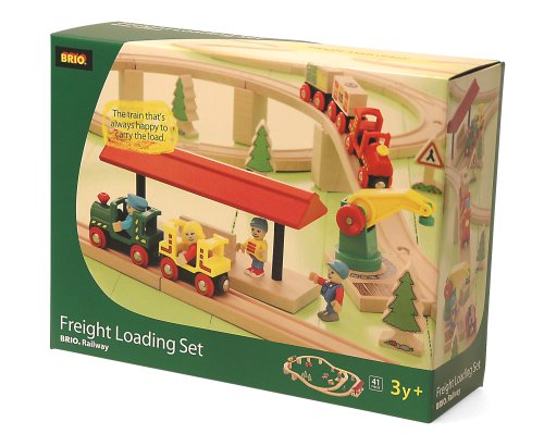 Childrens Toyshop  Toys : Brio 33017: Wooden Train Freight Loading Set