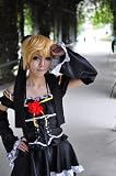 VOCALOID鏡音レン IMITATION BLACK 衣装＋ウイッグセット　コスプレ衣装　 新品　完全オーダメイドも対応可能 black
