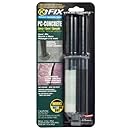 PC Products PC-Concrete Two-Part Epoxy Adhesive Paste for Anchoring and Crack Repair, 1.4 oz in Applicator Syringe, Gray