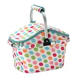 from Polka Dot Refresh Polka Dot Insulated Picnic Basket Set, 4 Person Model 27469