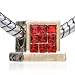 

Red Crystal Pattern European Beads Plated Charm - Fits Pandora Bead Bracelet