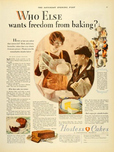 1929 Ad Baking Hostess Cakes Grocer Coupon Booklet