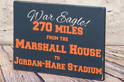 11x7 Hand Painted College Football Stadium Sign (wood) - Man Cave Sign