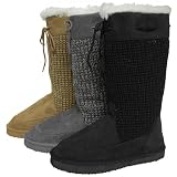 Glaze Crochet Boot Micro suede Accent