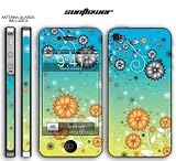 New Apple iPhone 4 Designer Skin with ANTENNA GUARDS- SunFlowers
