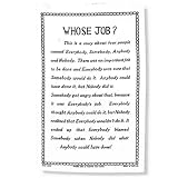 Linen Teatowel - Whose Job?